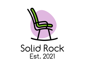 Funky Rocking Chair Furniture logo design