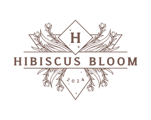 Floral Decorative Wreath logo design