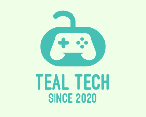 Teal Video Game Controller logo