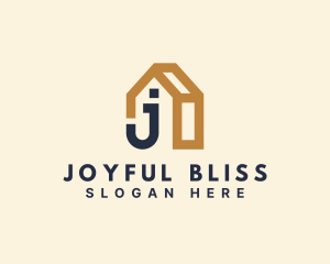 House Realty Letter J logo design