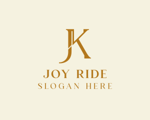 J & K Monogram logo design