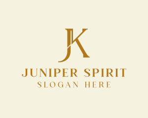 J & K Monogram logo design