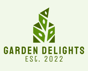 Geometric Plant Gardening  logo design