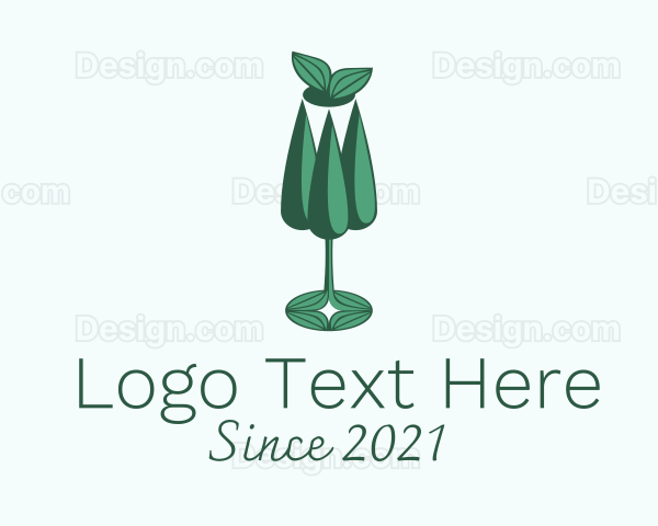 Vineyard Wine Glass Logo