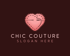 Heart Sewing Tailor logo design