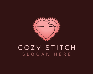 Heart Sewing Tailor logo design