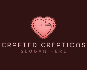 Heart Sewing Tailor logo design