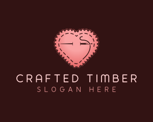 Heart Sewing Tailor logo design