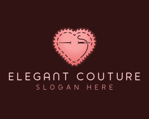 Heart Sewing Tailor logo design