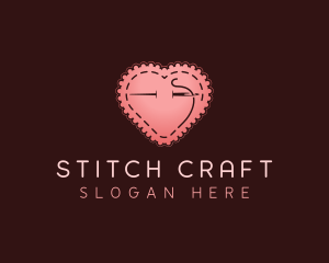 Heart Sewing Tailor logo design