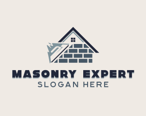 Masonry House Brick logo design