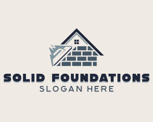 Masonry House Brick logo design