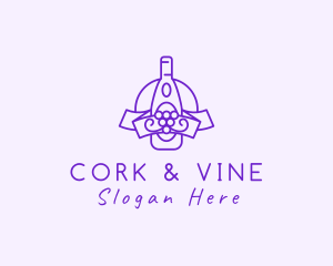 Wine Grape Liqueur logo design