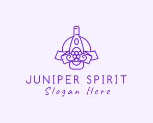 Wine Grape Liqueur logo design