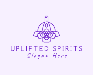 Wine Grape Liqueur logo design