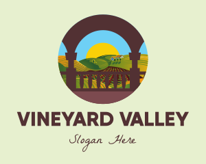 Vineyard Field Estate logo design