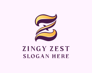 Vintage Retro Letter Z logo design