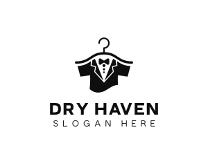 Tuxedo Dry Cleaner Laundry logo design