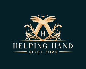 Elegant Hand Massage logo design