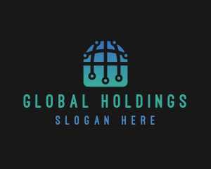 International Tech Globe logo design