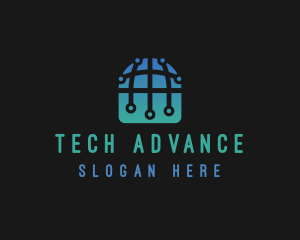 International Tech Globe logo design