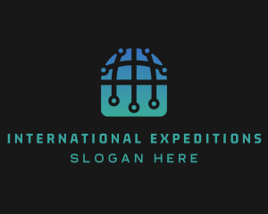 International Tech Globe logo design