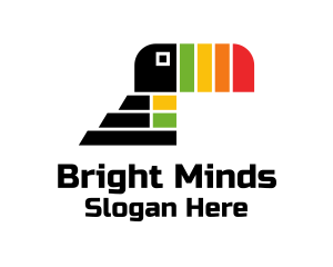 Colorful Toucan Pyramid  Logo