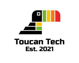 Colorful Toucan Pyramid  logo design