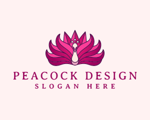 Lotus Flower Peacock logo
