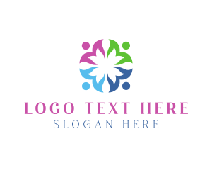 Colorful Floral Team logo