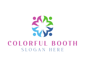 Colorful Floral Team logo design