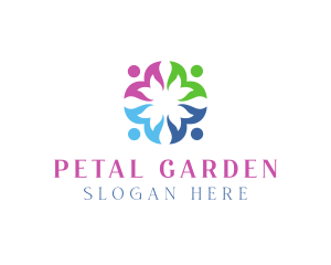 Colorful Floral Team logo design