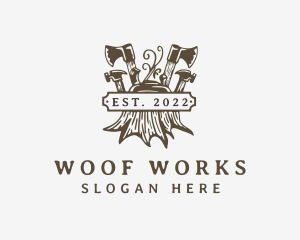 Wood Axe Carpentry logo