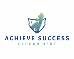 Leader Achiever Coach logo design