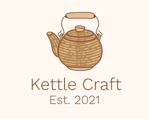 Cute Kettle Teapot logo design