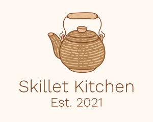 Cute Kettle Teapot logo design