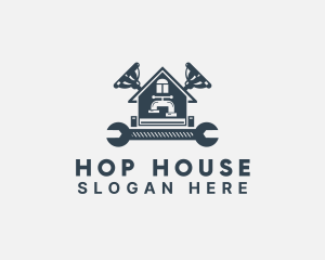 Faucet House Plumbing  logo design