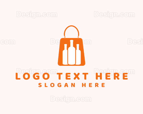 Wine Shopping Bag Logo