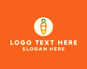 Modern Fresh Carrot Logo