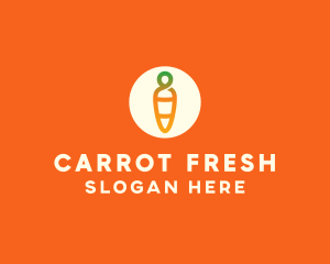 Modern Fresh Carrot logo design