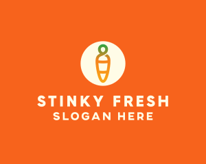 Modern Fresh Carrot logo design