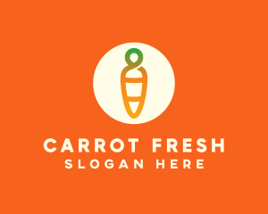 Modern Fresh Carrot logo design