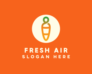 Modern Fresh Carrot logo design