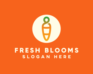 Modern Fresh Carrot logo design