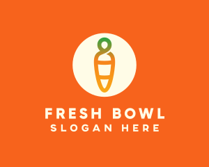 Modern Fresh Carrot logo design