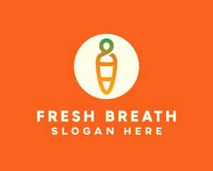 Modern Fresh Carrot logo design