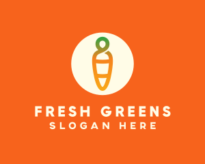 Modern Fresh Carrot logo design