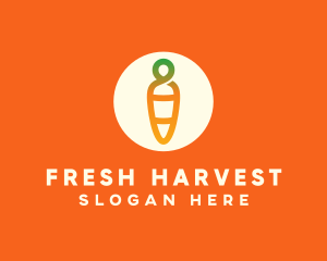 Modern Fresh Carrot logo design