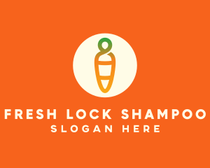 Modern Fresh Carrot logo design