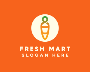 Modern Fresh Carrot logo design